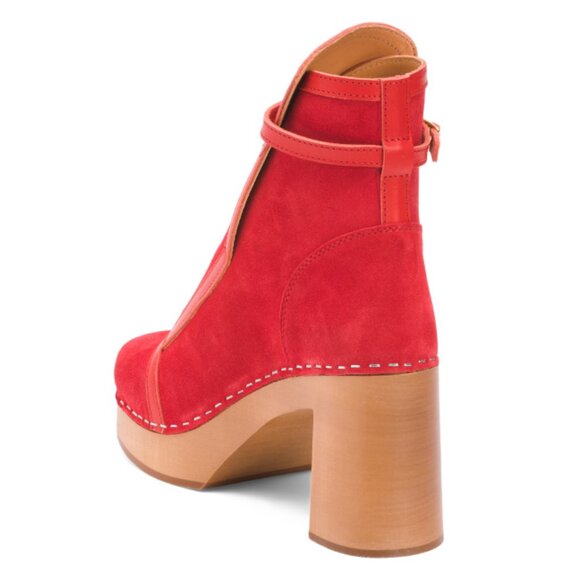 SWEDISH HASBEENS Rosso Suede Sophisticated Jodhpur Booties - Picture 2 of 2